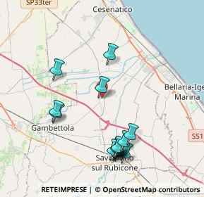 Mappa Via Evangelista Torricelli, 47043 Gatteo FC, Italia (4.21429)