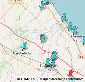 Mappa Via Evangelista Torricelli, 47043 Gatteo FC, Italia (5.94438)