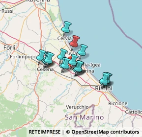 Mappa Via Evangelista Torricelli, 47043 Gatteo FC, Italia (9.335)