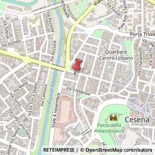 Mappa Via Cesare Battisti, 161, 47521 Cesena, Forlì-Cesena (Emilia Romagna)