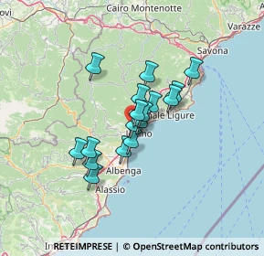 Mappa Via Santa Libera, 17054 Boissano SV, Italia (9.28294)
