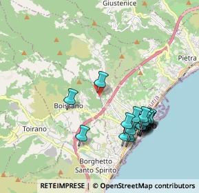 Mappa Via Santa Libera, 17054 Boissano SV, Italia (2.02158)