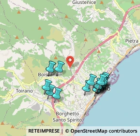 Mappa Via Santa Libera, 17054 Boissano SV, Italia (1.9425)