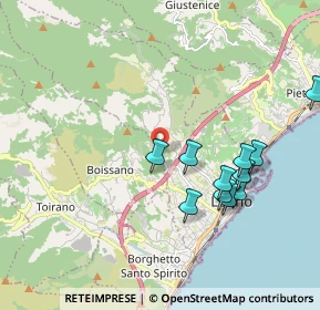 Mappa Via Santa Libera, 17054 Boissano SV, Italia (1.97636)