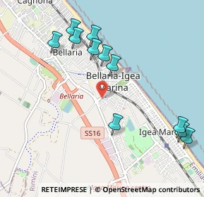 Mappa Via Caboto, 47814 Bellaria-Igea Marina RN, Italia (1.13909)