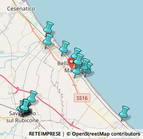 Mappa Via Caboto, 47814 Bellaria-Igea Marina RN, Italia (4.97778)