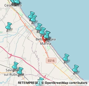 Mappa Via Caboto, 47814 Bellaria-Igea Marina RN, Italia (6.222)