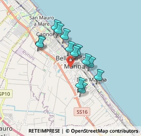 Mappa Via Caboto, 47814 Bellaria-Igea Marina RN, Italia (1.37385)