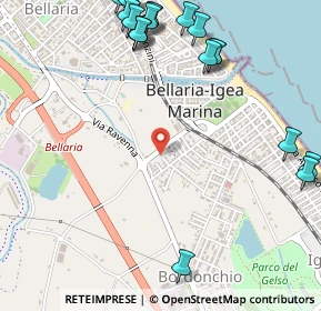 Mappa Via Caboto, 47814 Bellaria-Igea Marina RN, Italia (0.7465)