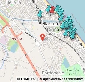 Mappa Via Caboto, 47814 Bellaria-Igea Marina RN, Italia (0.6185)