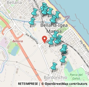 Mappa Via Caboto, 47814 Bellaria-Igea Marina RN, Italia (0.4905)