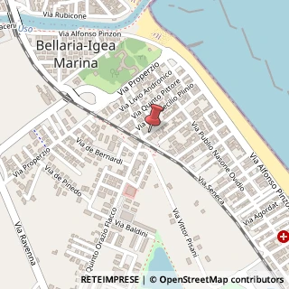 Mappa Via Quinto Orazio Flacco, 33, 47814 Igea Marina RN, Italia, 47814 Bellaria-Igea Marina, Rimini (Emilia Romagna)