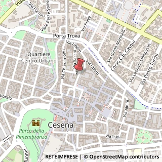 Mappa Via Montalti, 19, 47521 Cesena, Forlì-Cesena (Emilia Romagna)