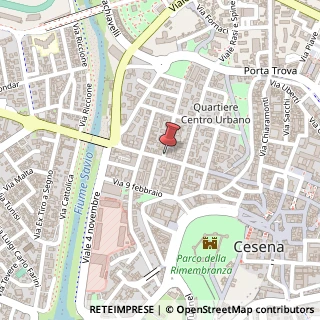 Mappa Via Fratelli Bandiera,  5, 47023 Cesena, Forlì-Cesena (Emilia Romagna)
