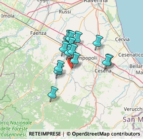 Mappa Via C. Accardi, 47014 Meldola FC, Italia (9.446)