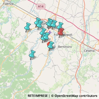 Mappa Via C. Accardi, 47014 Meldola FC, Italia (6.26385)