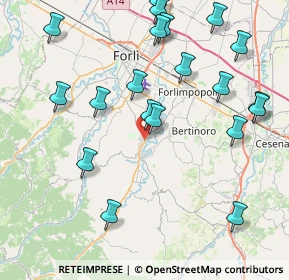 Mappa Via C. Accardi, 47014 Meldola FC, Italia (9.6995)