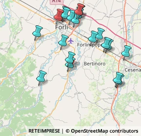 Mappa Via C. Accardi, 47014 Meldola FC, Italia (8.6435)