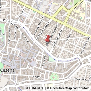 Mappa Via Leonida Montanari, 9, 47521 Cesena, Forlì-Cesena (Emilia Romagna)