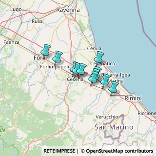 Mappa Via Guglielmo Marconi, 47023 Cesena FC, Italia (8.53636)