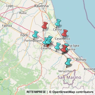 Mappa Via Guglielmo Marconi, 47023 Cesena FC, Italia (11.05643)
