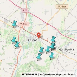 Mappa Via Guglielmo Marconi, 47023 Cesena FC, Italia (4.69455)