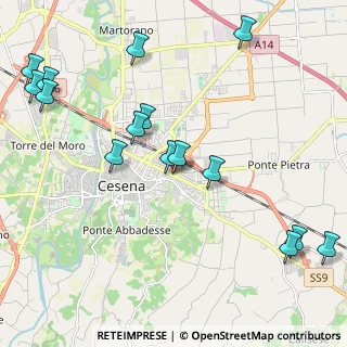 Mappa Via Guglielmo Marconi, 47023 Cesena FC, Italia (2.62)