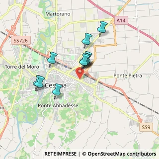 Mappa Via Guglielmo Marconi, 47023 Cesena FC, Italia (1.44818)