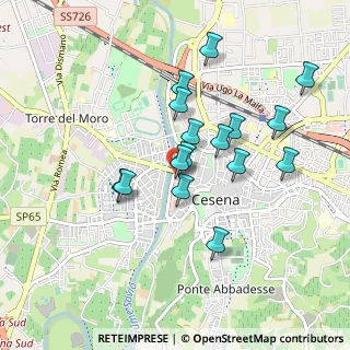 Mappa Via Ciro Menotti, 47522 Cesena FC, Italia (0.81625)
