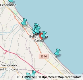 Mappa Via Lucano, 47814 Bellaria-Igea Marina RN, Italia (3.88929)