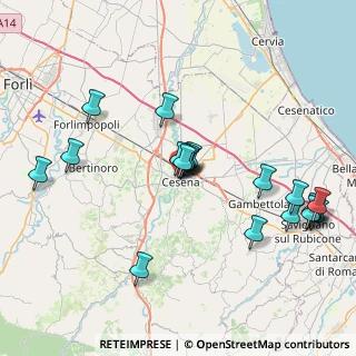 Mappa Via Cesare Battisti, 47520 Cesena FC, Italia (8.293)