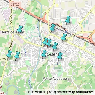 Mappa Via Cesare Battisti, 47520 Cesena FC, Italia (0.88)