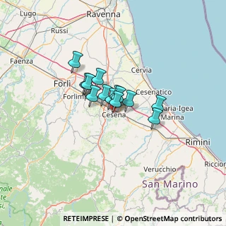 Mappa Via Cesare Battisti, 47520 Cesena FC, Italia (7.48)
