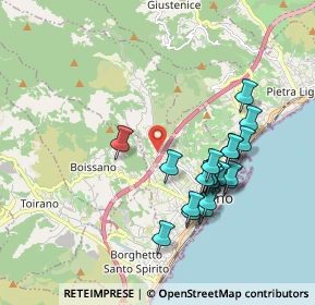 Mappa Via delle Trexende, 17025 Loano SV, Italia (1.8215)