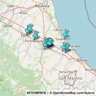 Mappa Via Iris Versari, 47521 Cesena FC, Italia (8.08118)