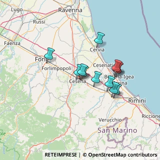 Mappa Via Iris Versari, 47521 Cesena FC, Italia (11.0525)