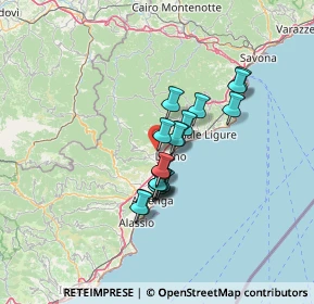 Mappa Via Fabrizio de André, 17054 Boissano SV, Italia (9.65833)