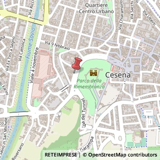 Mappa Via Jacopo Mazzoni,  43, 47023 Cesena, Forlì-Cesena (Emilia Romagna)
