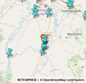 Mappa Via Fratelli Rosselli, 47014 Meldola FC, Italia (5.9015)