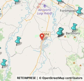 Mappa Via Fratelli Rosselli, 47014 Meldola FC, Italia (6.88923)