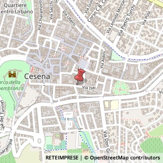 Mappa Via Isei,  6, 47023 Cesena, Forlì-Cesena (Emilia Romagna)