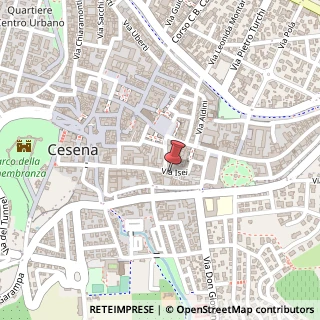 Mappa Via Isei, 30, 47521 Cesena, Forlì-Cesena (Emilia Romagna)