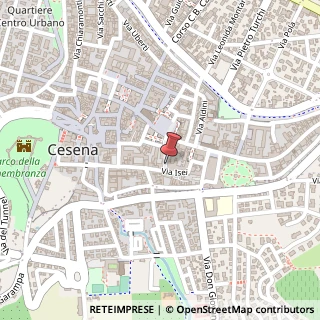 Mappa Via Antioco Tiberti, 21, 47521 Cesena, Forlì-Cesena (Emilia Romagna)