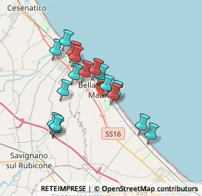 Mappa Via Morandi, 47814 Bellaria-Igea Marina RN, Italia (3.09118)