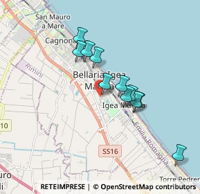 Mappa Via Morandi, 47814 Bellaria-Igea Marina RN, Italia (1.49364)