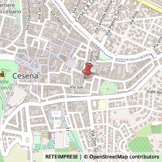 Mappa Piazza Orsi Mangelli, 1, 47521 Cesena, Forlì-Cesena (Emilia Romagna)