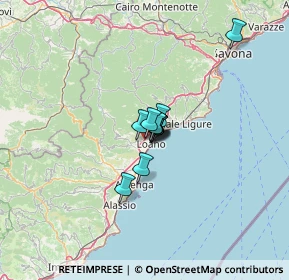 Mappa A10 Genova - Ventimiglia, 17025 Loano SV, Italia (5.89909)