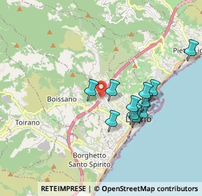 Mappa A10 Genova - Ventimiglia, 17025 Loano SV, Italia (1.60818)