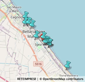 Mappa Via Adua, 47814 Bellaria-Igea Marina RN, Italia (1.38091)