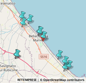 Mappa Via Adua, 47814 Bellaria-Igea Marina RN, Italia (4.44583)